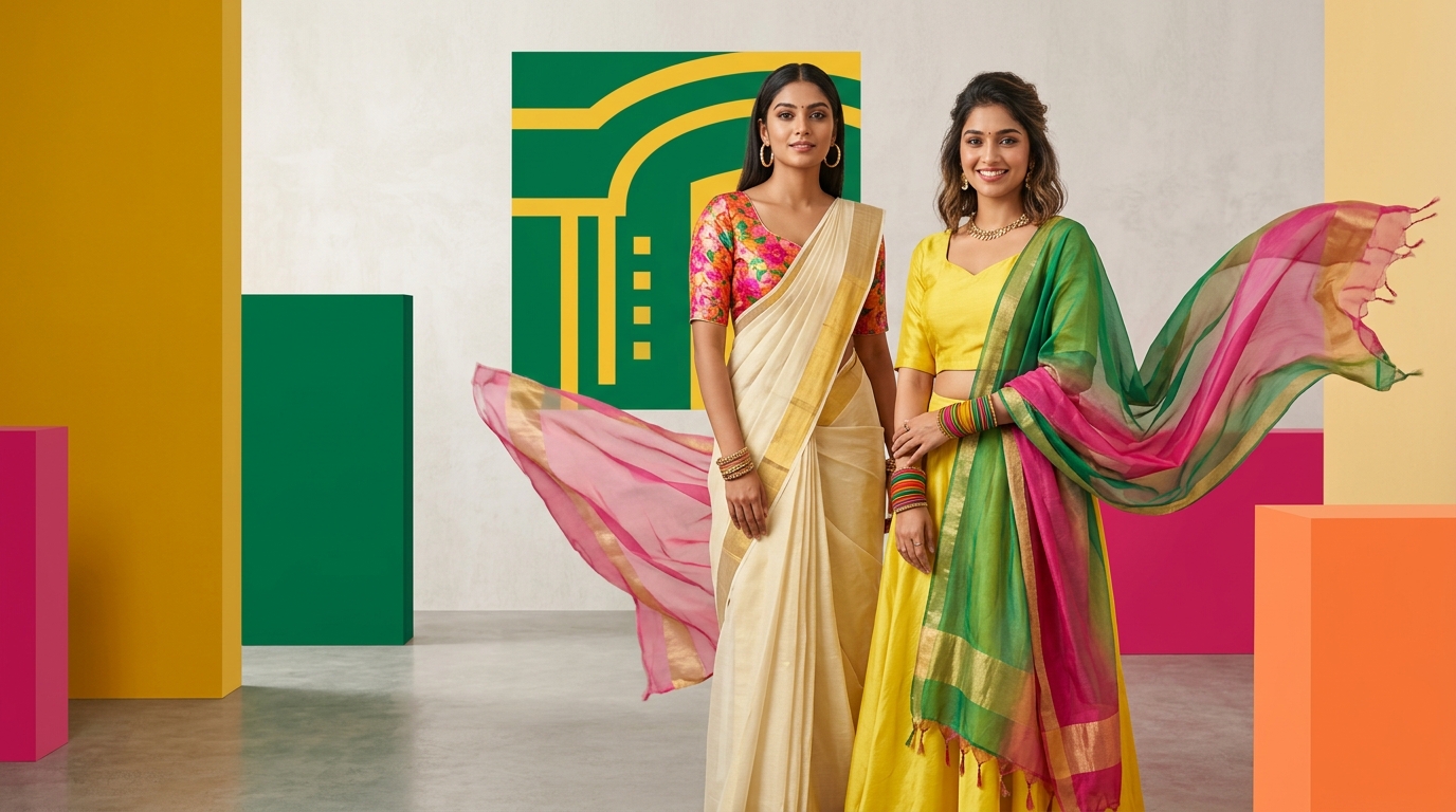 Vibrant contemporary fashion