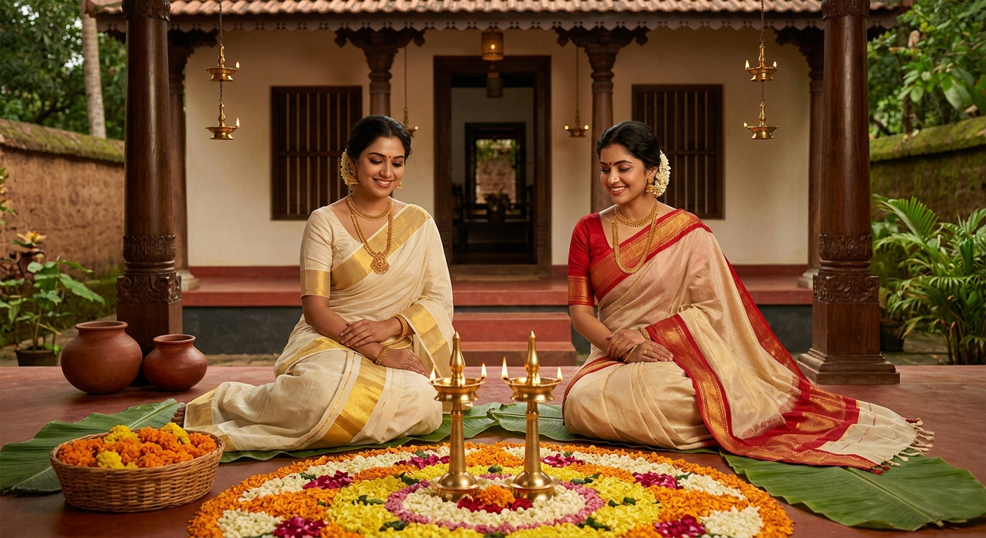 Traditional Kerala Onam celebration